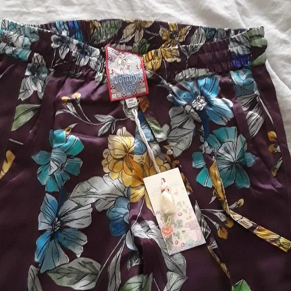 SOLD! Johnny Was silk pants - Picture 3 of 10